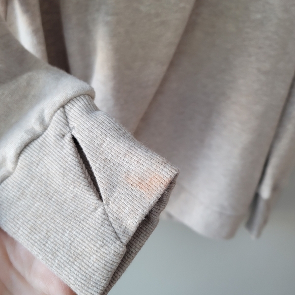 🌼Girls🌼All in Motion tunic sweatshirt Heather oatmeal large - Picture 4 of 9